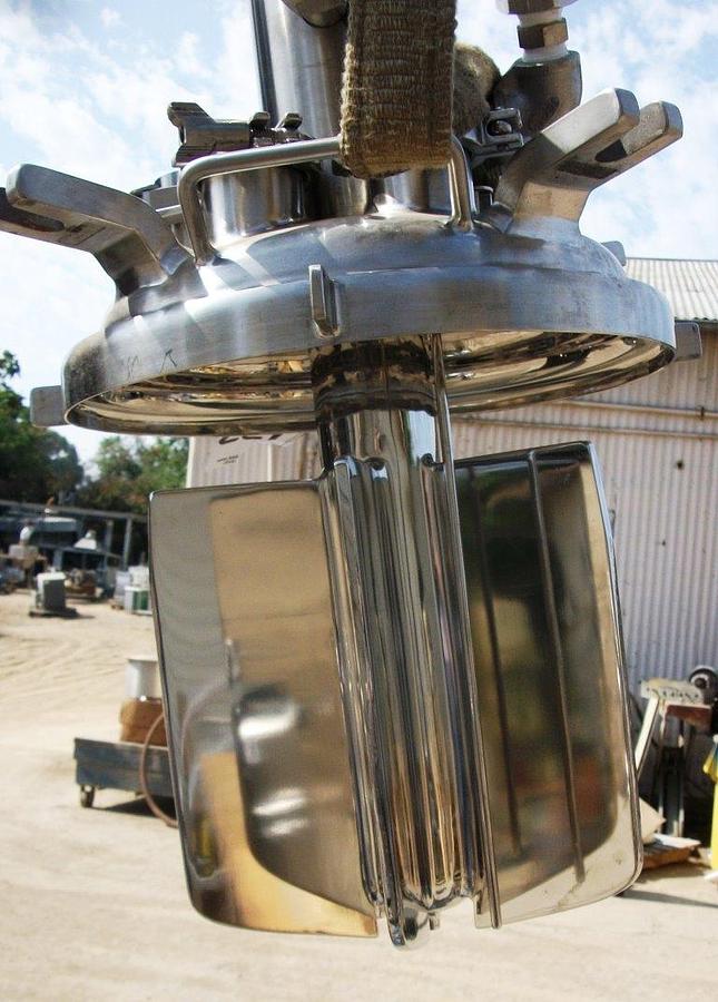 Used Tank, 5 Gallon, 316 Stainless Steel, Jacketed, 50 PSI, FV, 12" x 12", #C743997