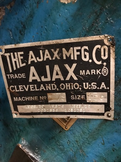 Used AJAX 1300 TON FORGING PRESS NEW 1987