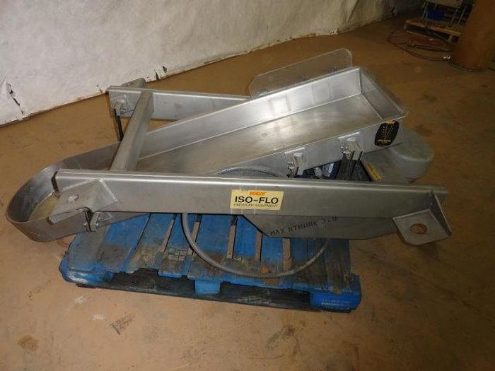 Used Key Technologies Iso-Flo Vibratory Conveyor; Scale feed pan