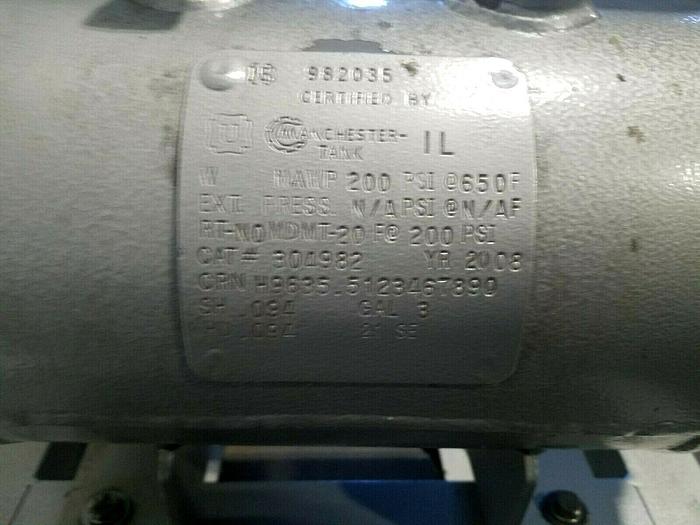 Used 2007 Busch RA025 Vacuum Pump Vacume with Receiver Tank Runs Perfectly