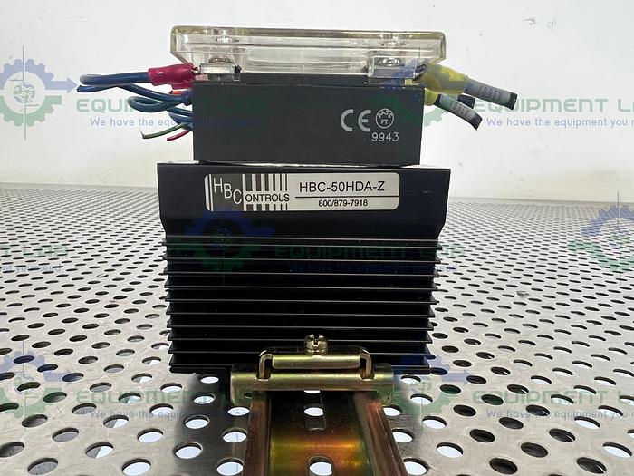 Used Lot of 10 - Crydom  HD4850-5972 Solid State Relay w/ Heat Sink