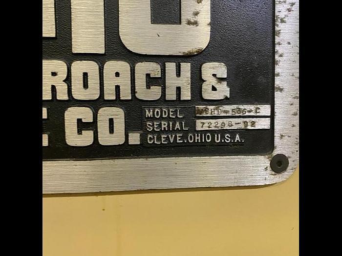 Used 1992 Ohio Broach & Machine Co. VSHD-536-C Heavy Duty Vertical Surface Broaching Machine