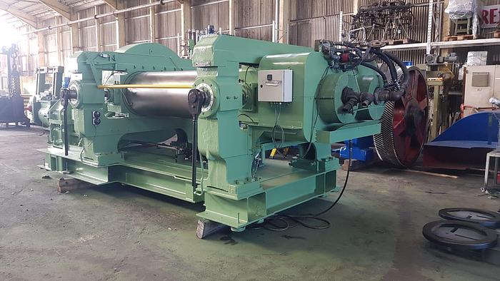 Used 1980 Berstorff 660mm dia X 2100mm two roll mill