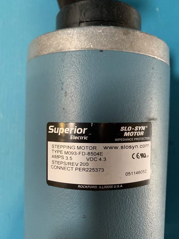Used Superior Electric Stepping Motor M093-FD-8504E