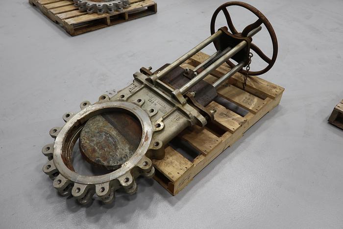 Used True Line 16" Hand Operated Knife Gate Valve #43835