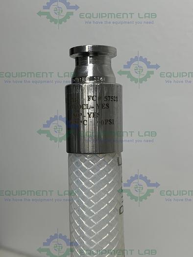 Used Saint Gobain 23035763 Pure Fit 97" Hose w/ 1" to 2" Sanitary Fitting 90 PSI