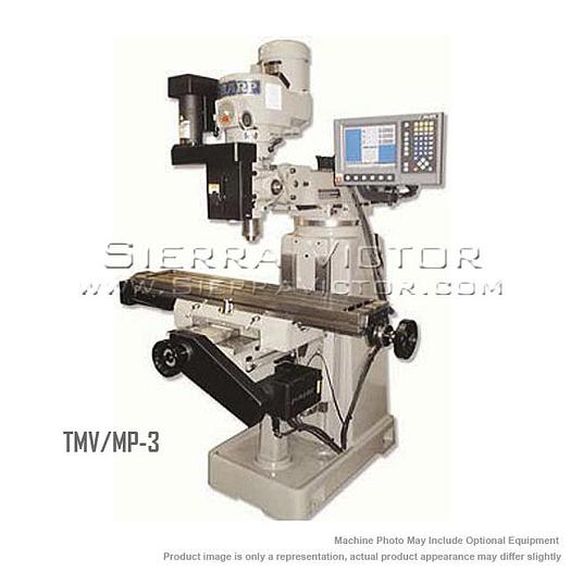 SHARP CNC Knee Mill with 3-Axis ACU-RITE MILLPWR TMV/MP-3
