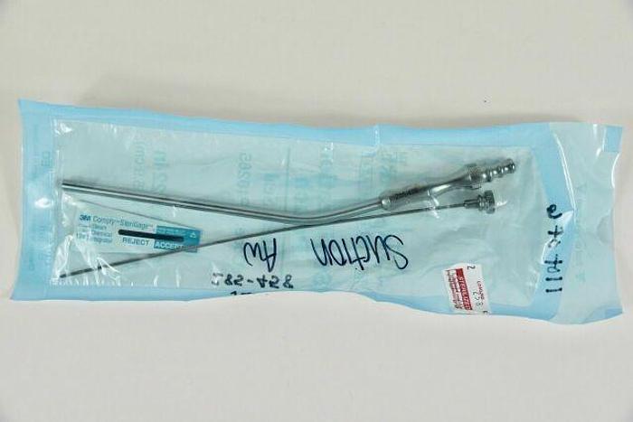 Used JARIT 285-458 FRAZIER SUCTION TUBE 3 7/8" WORKING LENGTH, 15FR., ANGLED, 7-1/4"