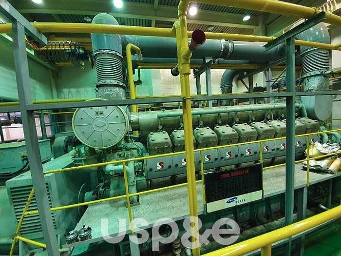 Used 3.6 MW 1999 Used MAN 18V28/32H Diesel Power Plant