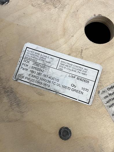 Used Allied Wire 2095153, 6 AWG, 1050/36TC UL, 600V, VFD Control Cable Approx 1000 Ft