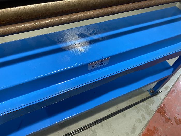 Used Mach roll 1300mm x 75mm Hand operated bending roller