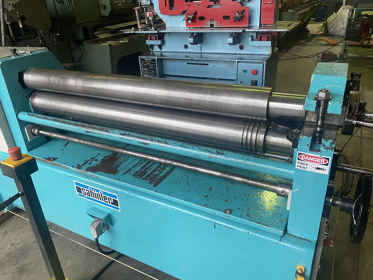 Used Sahinler IRM 1270mm x 110mm diameter bending rollers