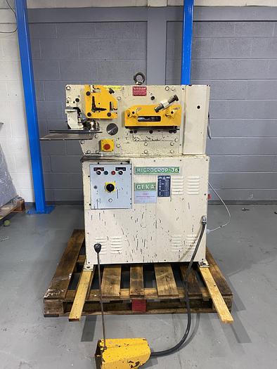 Used GEKA  MICROCROP.  36 ton steelworker