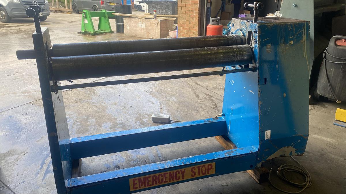 Used Morgan Rushworth  TRTS 1300mm x 3.2mm Power Bending rollers