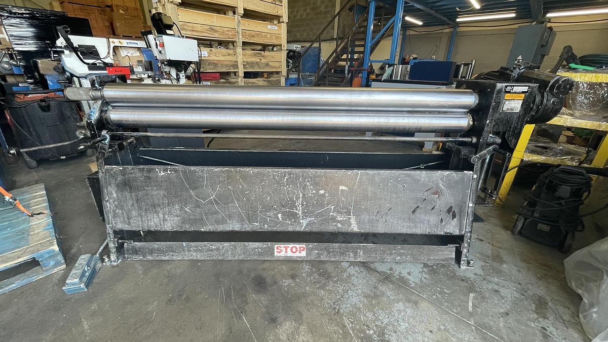 Used Walton 2000mm x 125mm diameter power bending rollers 