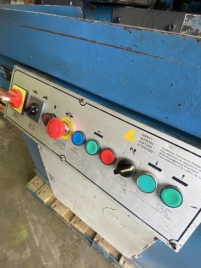 Used UZAY MAKINA 220 DG double Mitre Semi Automatic Bandsaw