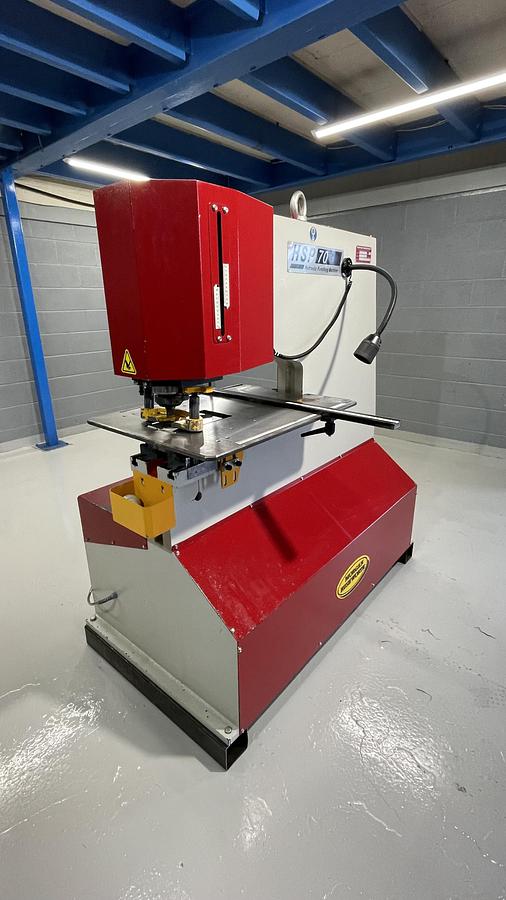 Used SAHINLER Morgan 70 ton Hydraulic Punching machine 625mm throat