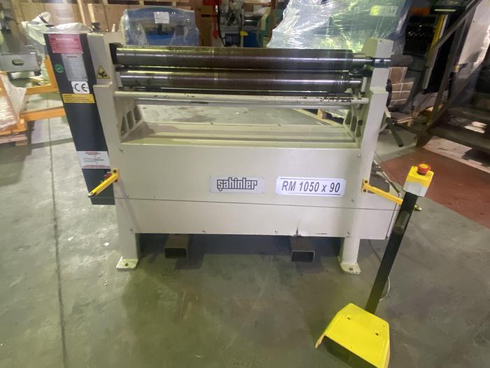 Used SAHINLER MODEL RM 1050mm x 90mm Power bending rollers