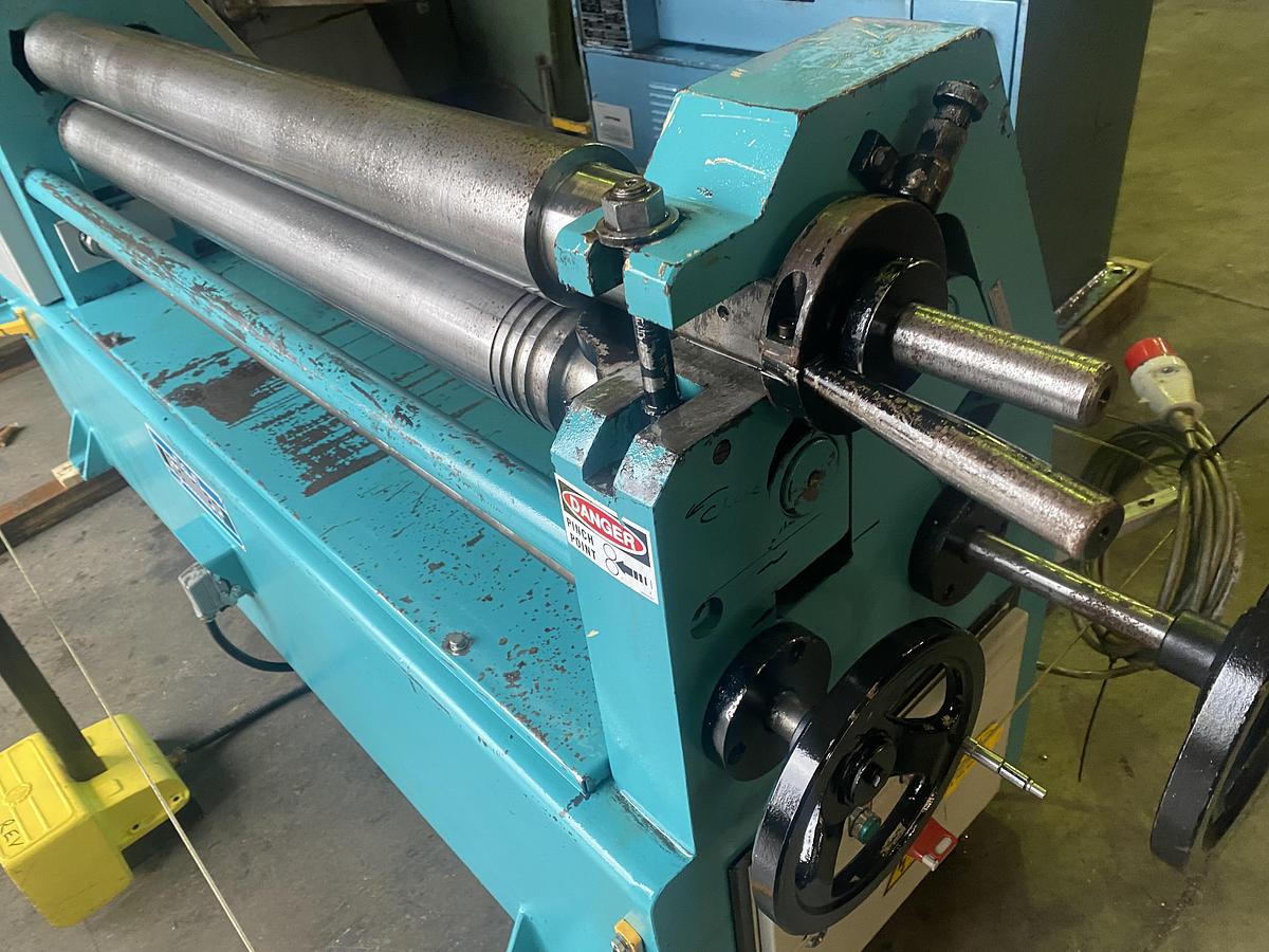 Used Sahinler IRM 1270mm x 110mm diameter bending rollers