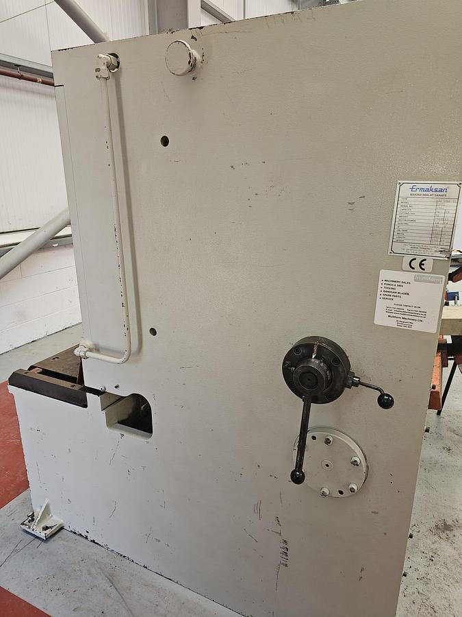Used ERMAKSAN 3000mm x 10mm swing beam guillotine