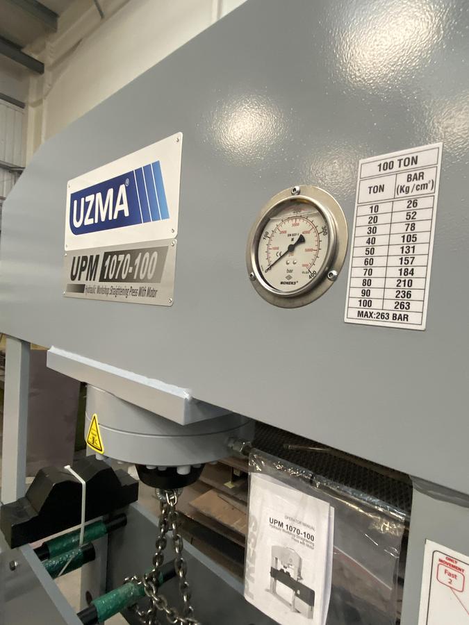 UZMA 100 TON Hydraulic heavy Duty workshop press