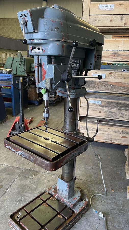 Used ELLIOT Progress 3A heavy duty Pillar drill