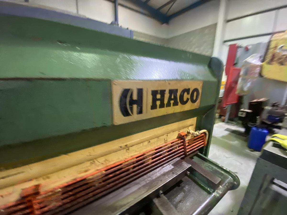Used HACO 3m x 6mm Variable Angle Guillotine