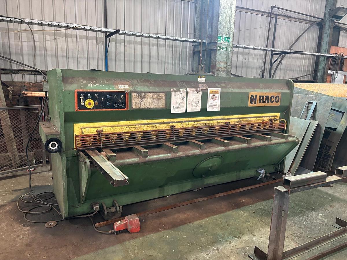 Used HACO 3m x 6mm Variable Angle Guillotine