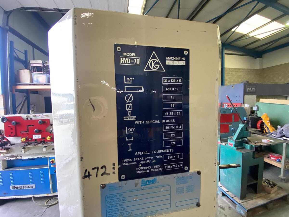 Used GEKA 70 s 5 station steelworker 70 ton Hydraulic