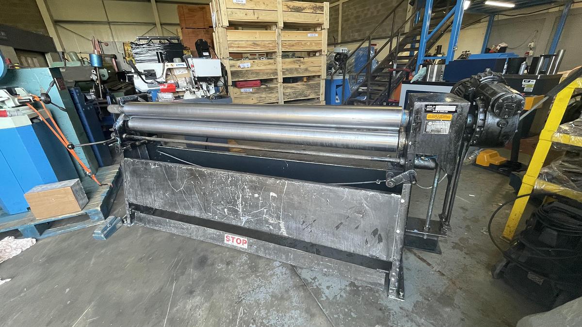 Used Walton 2000mm x 125mm diameter power bending rollers 