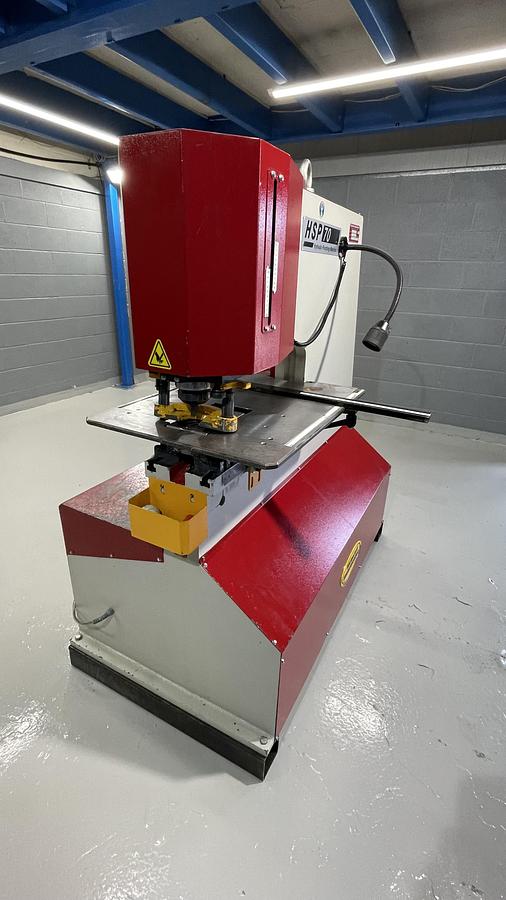 Used SAHINLER Morgan 70 ton Hydraulic Punching machine 625mm throat