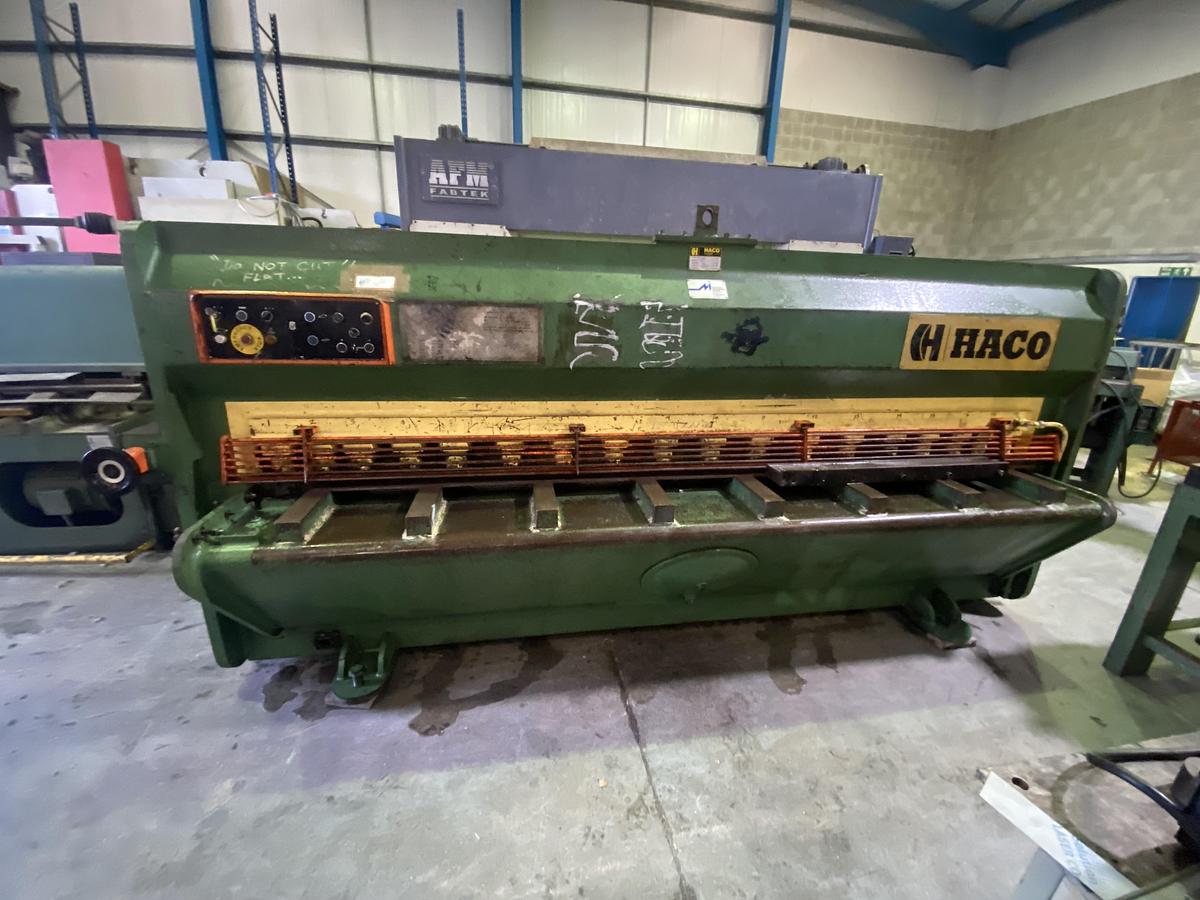Used HACO 3m x 6mm Variable Angle Guillotine