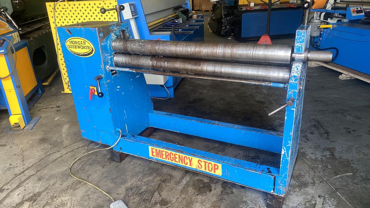 Used Morgan Rushworth  TRTS 1300mm x 3.2mm Power Bending rollers