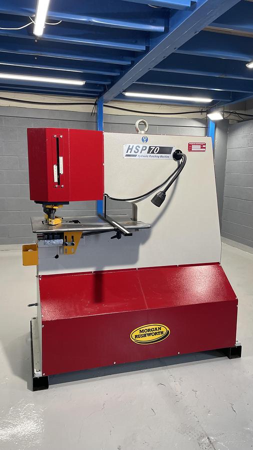 Used SAHINLER Morgan 70 ton Hydraulic Punching machine 625mm throat