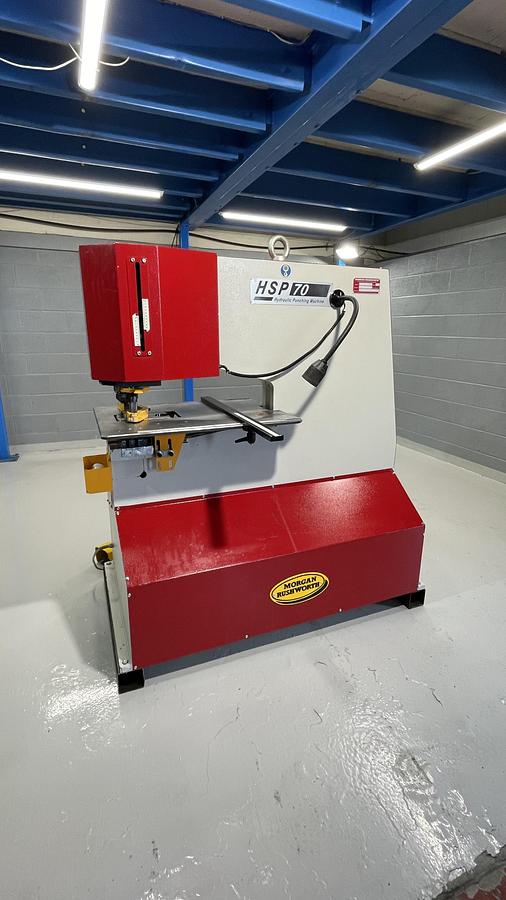 Used SAHINLER Morgan 70 ton Hydraulic Punching machine 625mm throat