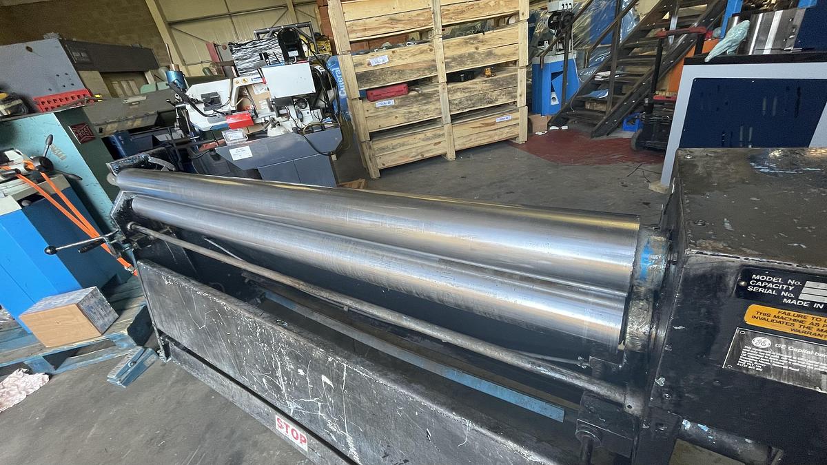 Used Walton 2000mm x 125mm diameter power bending rollers 