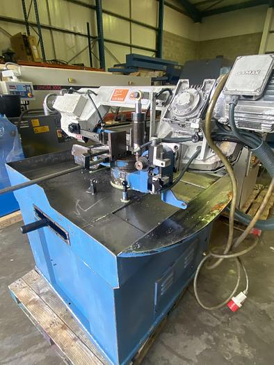 Used UZAY MAKINA 220 DG double Mitre Semi Automatic Bandsaw