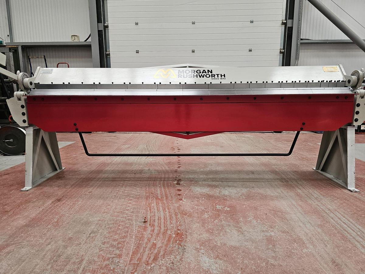 Used Morgan rushworth 3m x 2mm box and pan folding machine
