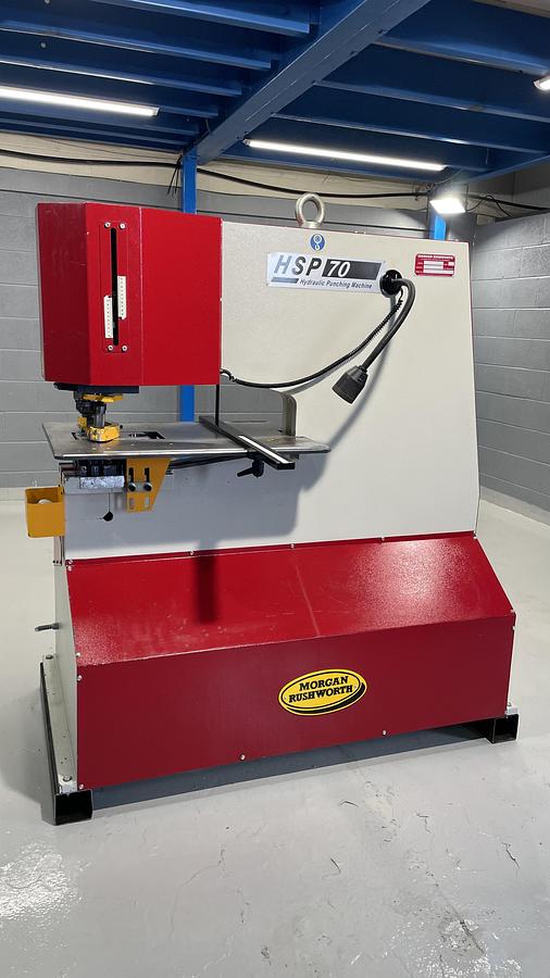 Used SAHINLER Morgan 70 ton Hydraulic Punching machine 625mm throat