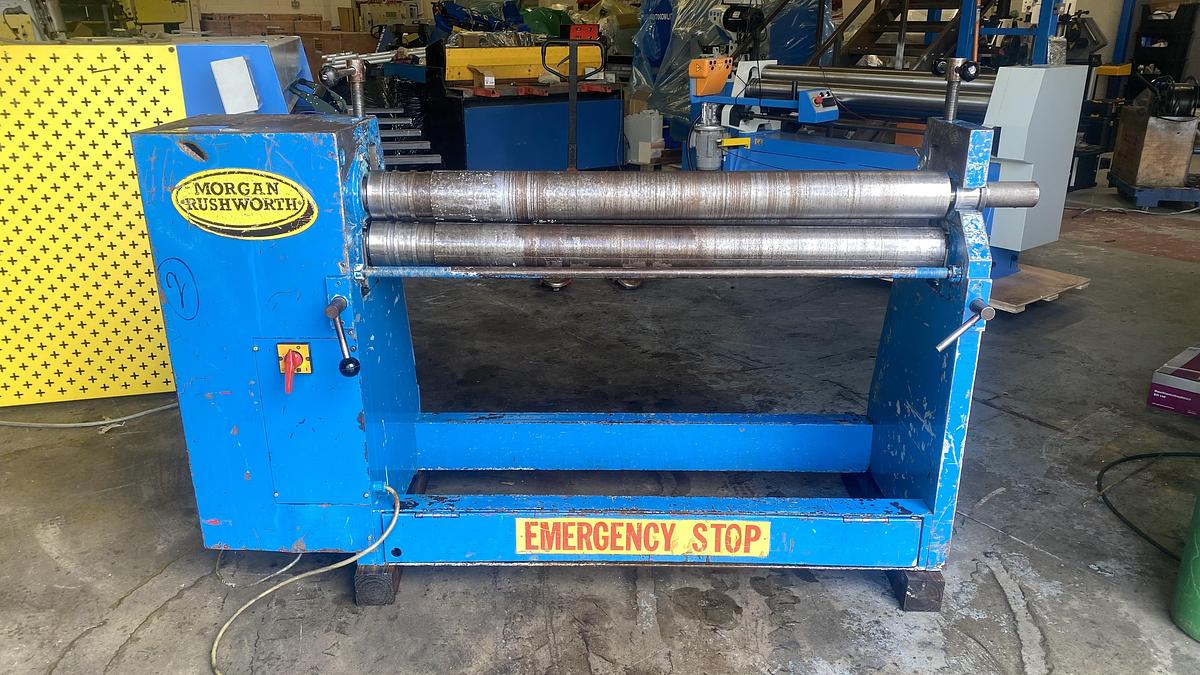 Used Morgan Rushworth  TRTS 1300mm x 3.2mm Power Bending rollers