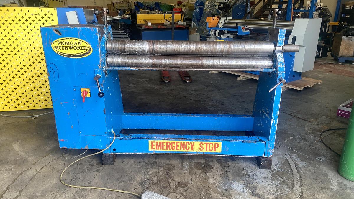 Used Morgan Rushworth  TRTS 1300mm x 3.2mm Power Bending rollers