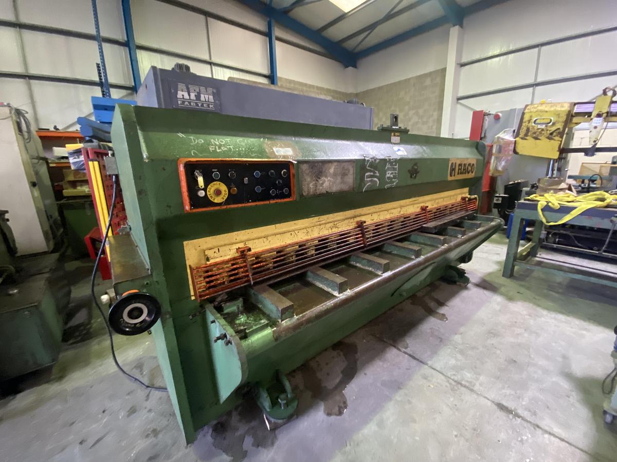 Used HACO 3m x 6mm Variable Angle Guillotine
