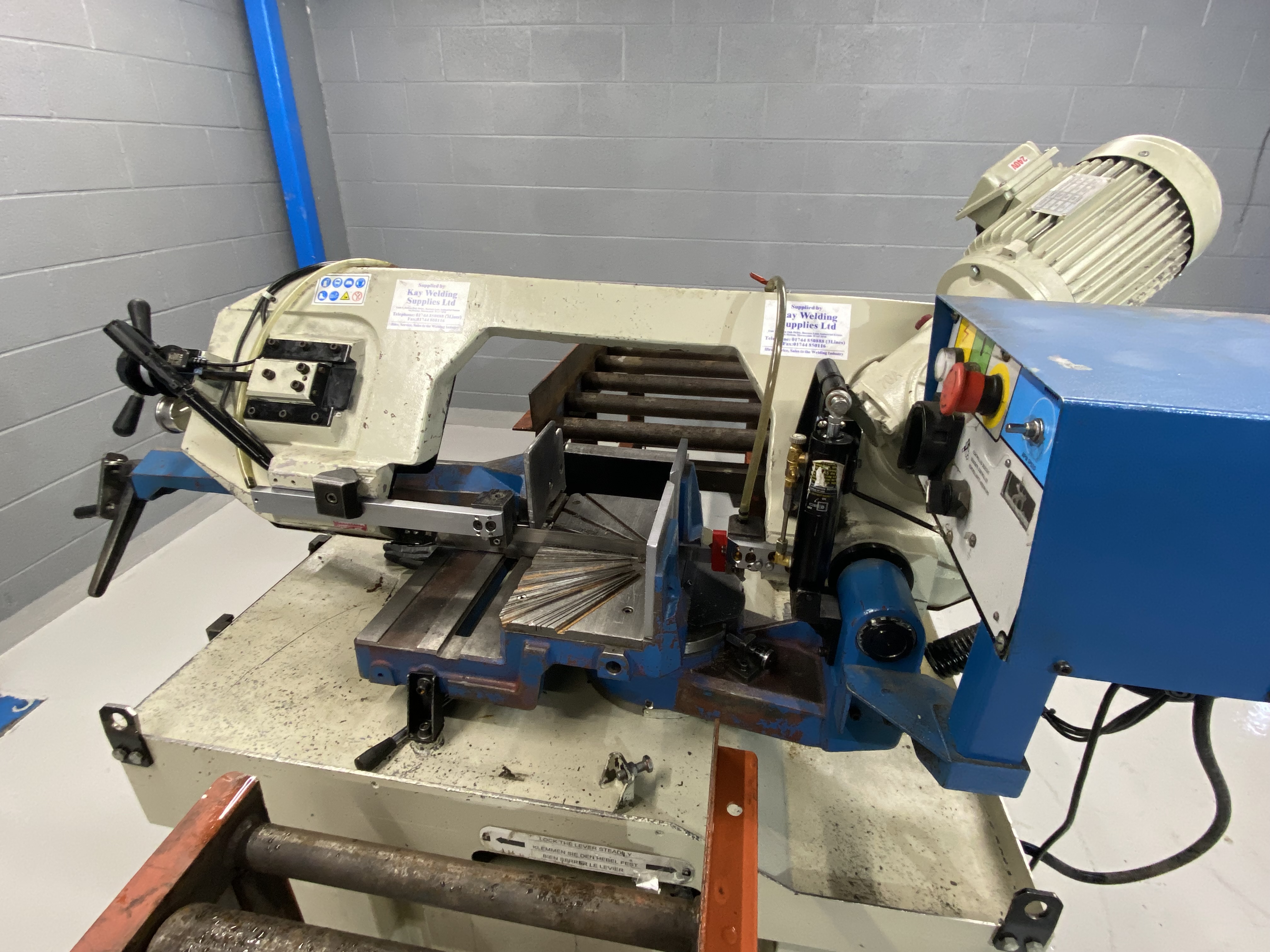 Used Baileigh BS-350M Dual Mitre Horizontal Bandsaw 240 volts
