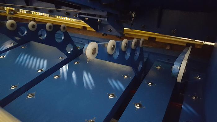 Used Mach cut 3006   3m x 6mm Hydraulic NC swing beam shear