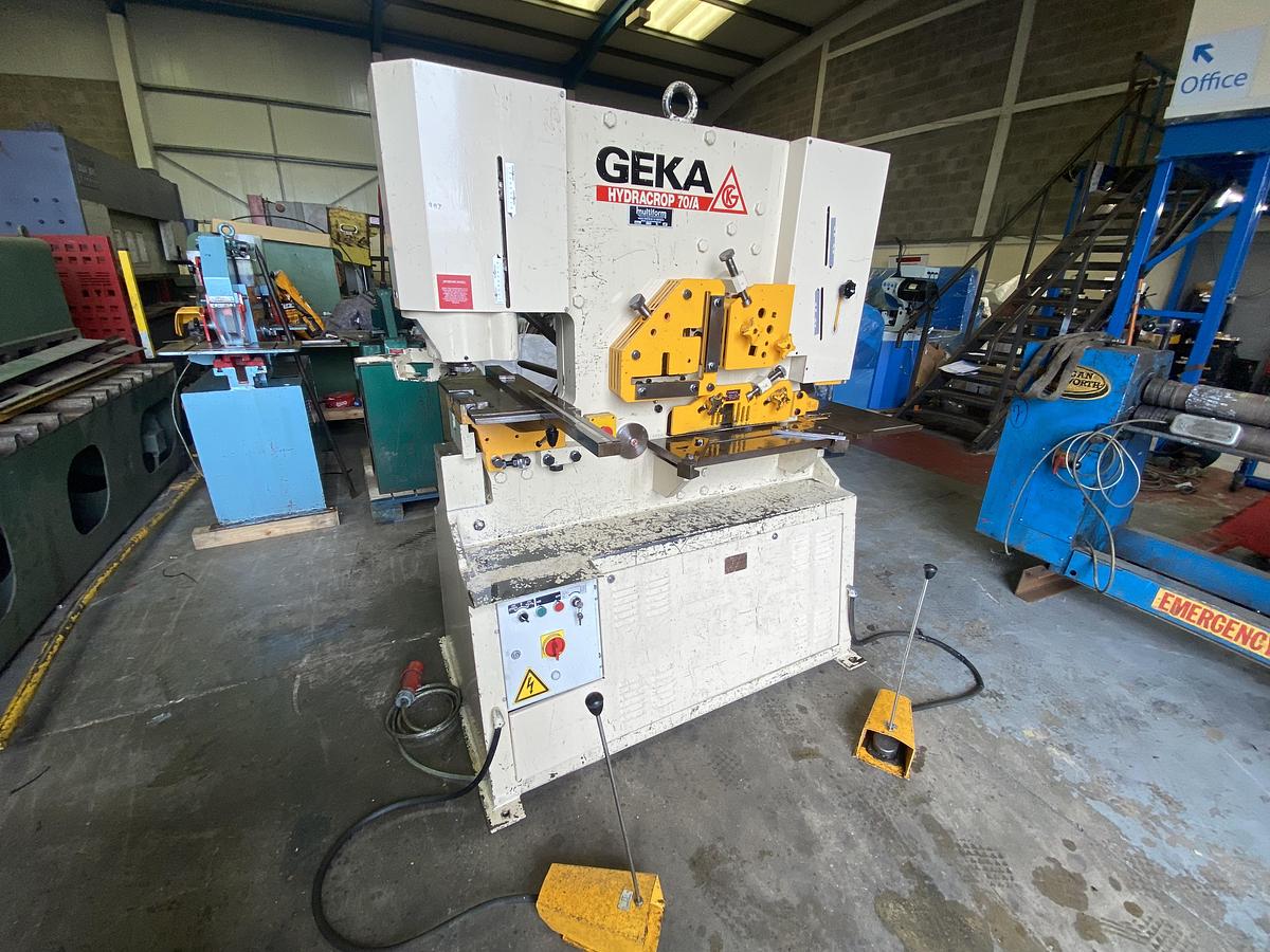 Used GEKA 70 s 5 station steelworker 70 ton Hydraulic