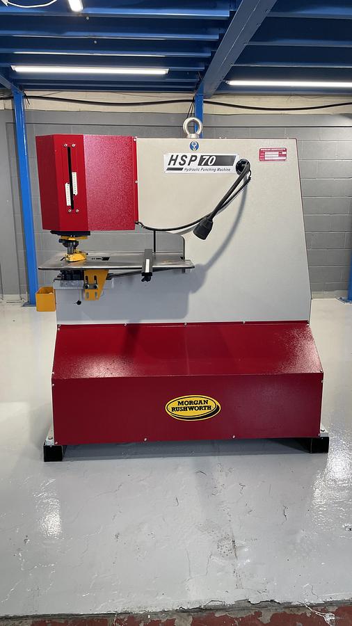 Used SAHINLER Morgan 70 ton Hydraulic Punching machine 625mm throat