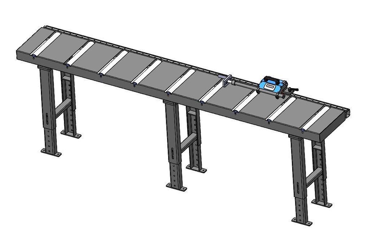 Roller conveyor with Digital stop