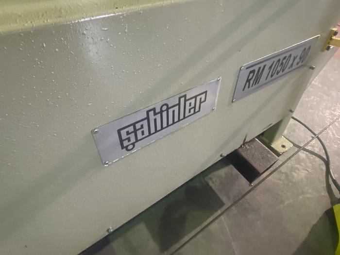 Used SAHINLER MODEL RM 1050mm x 90mm Power bending rollers