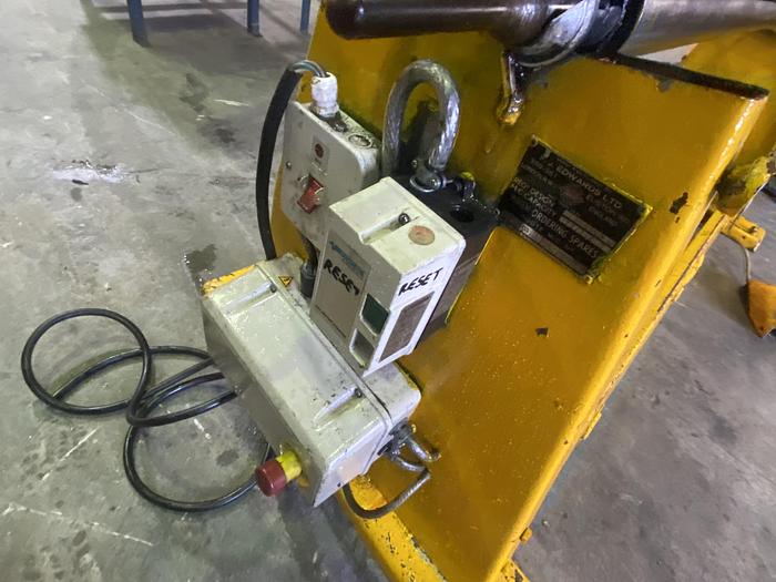 Used EDWARDS EGP   2m x 75mm Diameter Power operated bending rollers