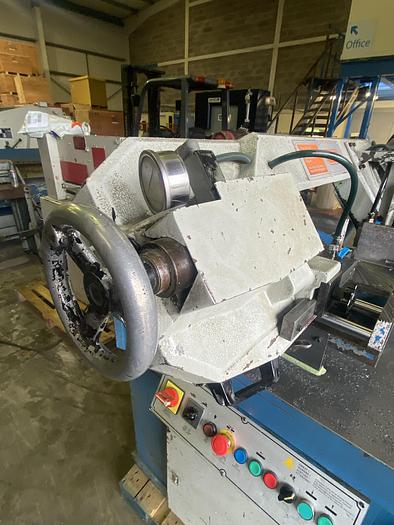 Used UZAY MAKINA 220 DG double Mitre Semi Automatic Bandsaw